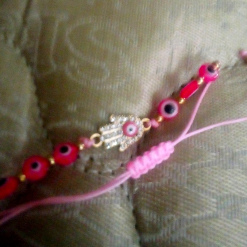 Iced Out Hamasa Hand Bracelet